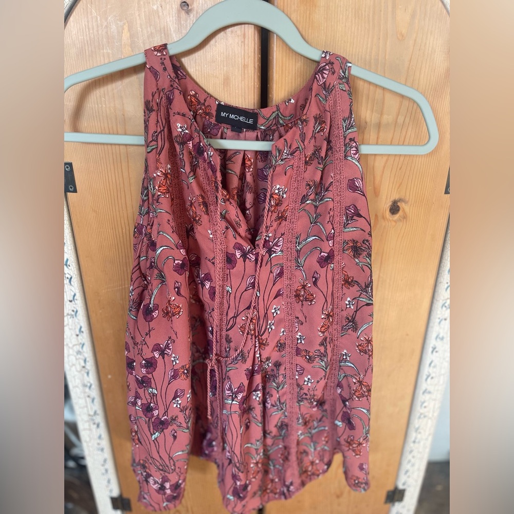 My Michelle Floral Top in Pink
